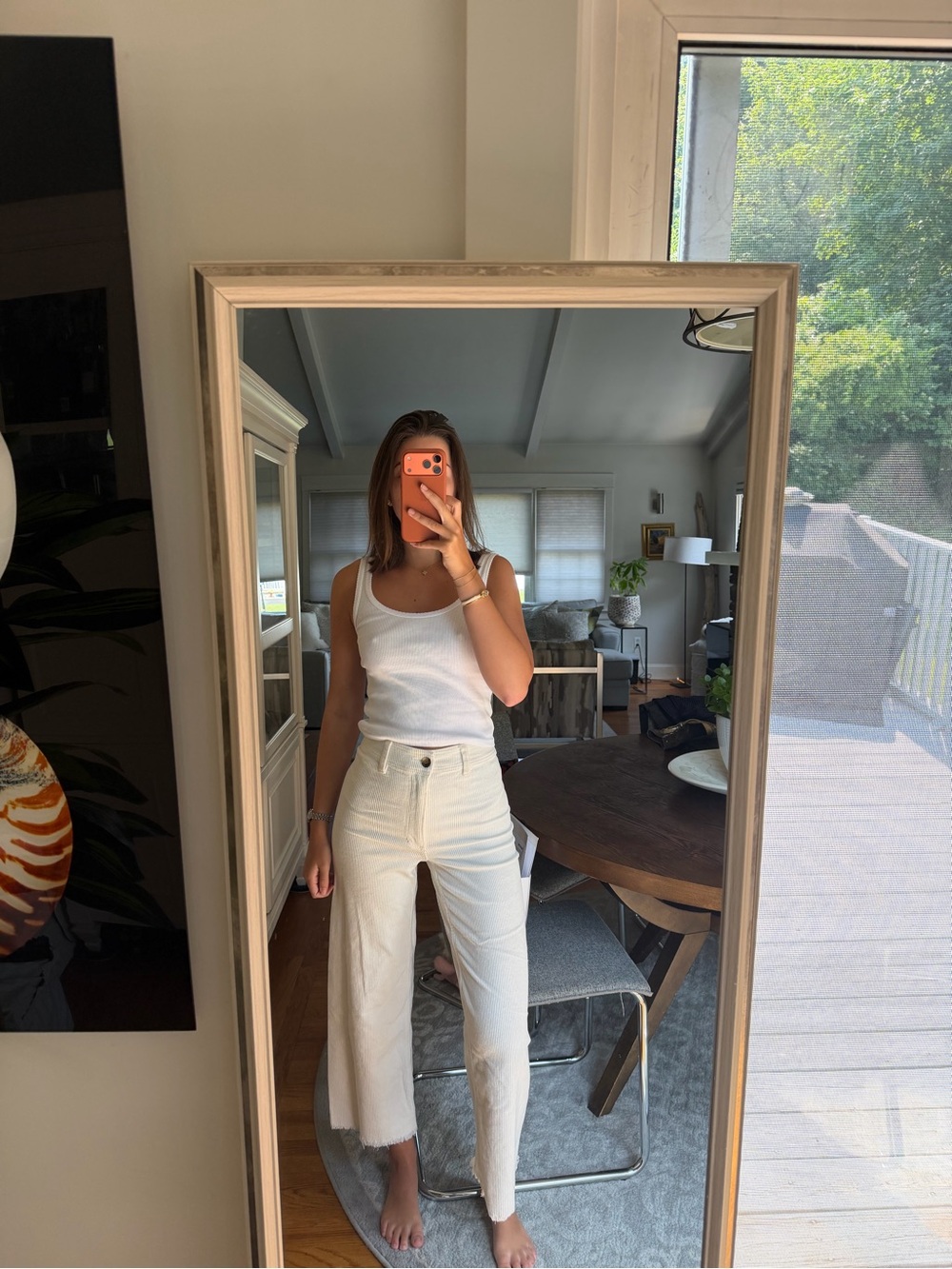 Billabong Cream Wide-Leg High-Rise Jeans